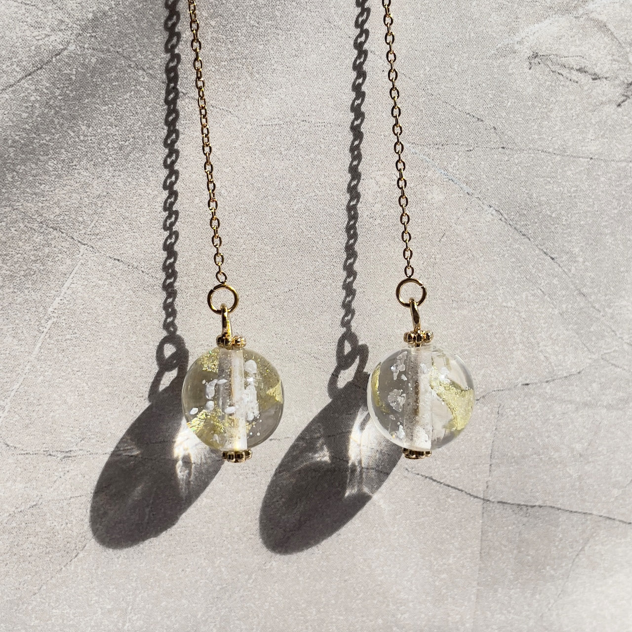 inori チェーンピアス　金箔入り