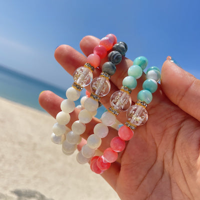 シェルシオダマブレスレット（24金箔入り）