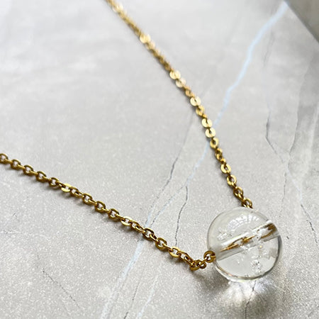 inori 塩珠ネックレス【ゴールド】/【シルバー】ステンレスチェーン