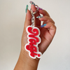 OSHI KEY（オシキー）オリジナルネームキーホルダー 推し活  アクリル素材使用可 愛い９色 名入れ ギフト