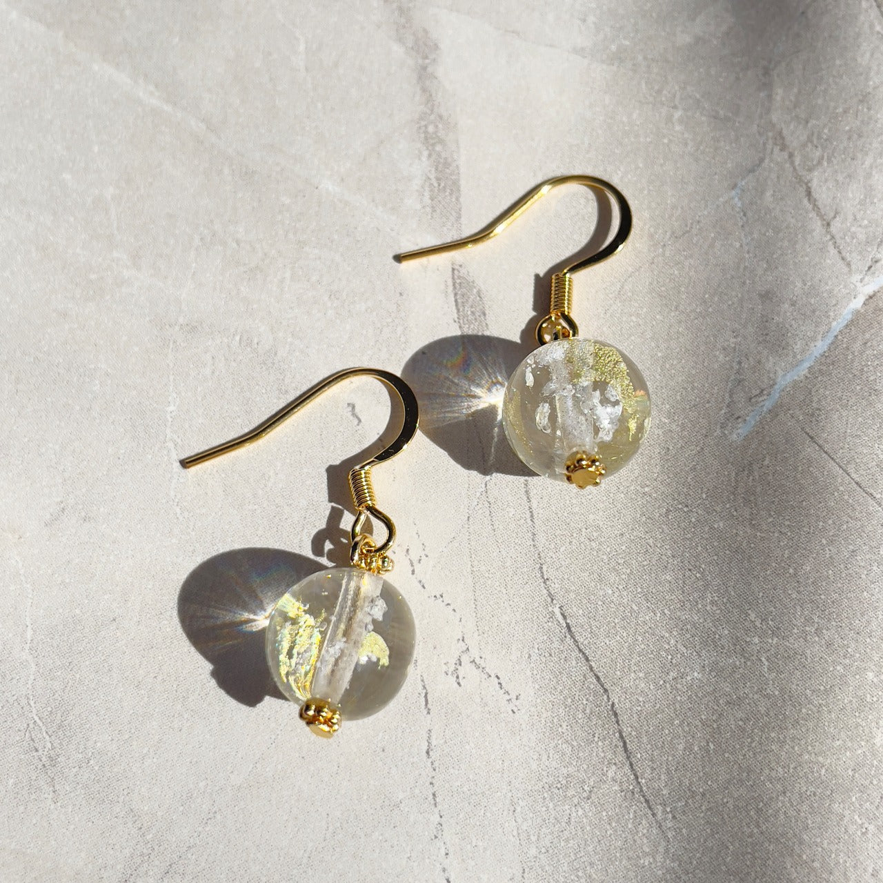 inori ピアス （フック）　金箔入り