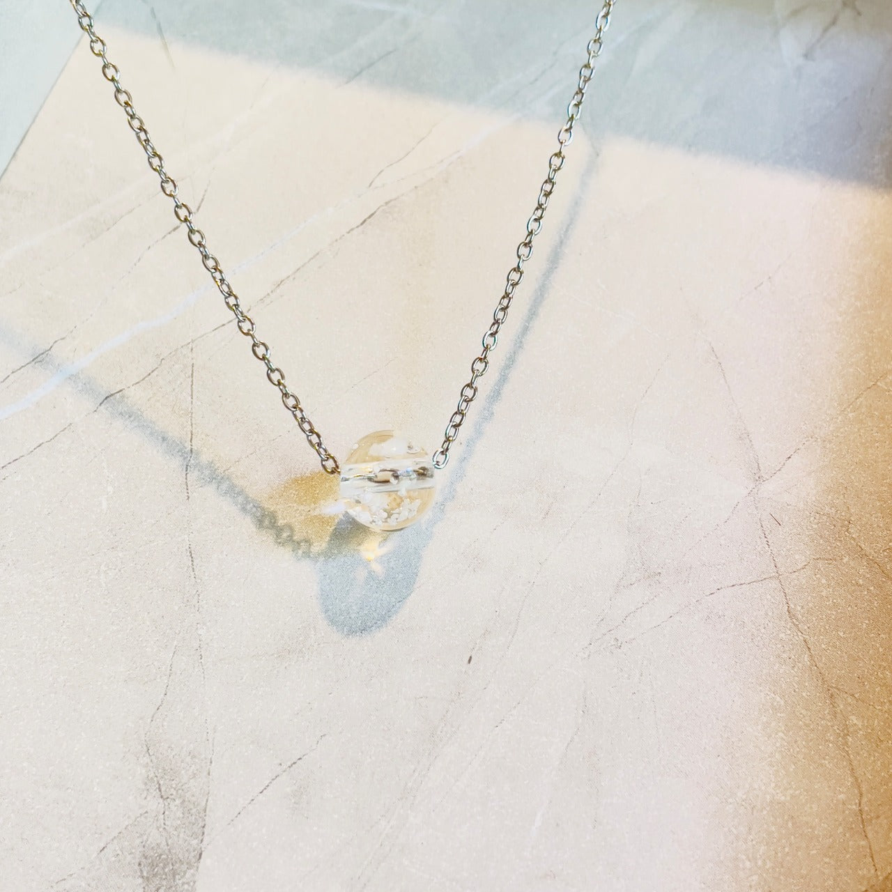 inori 塩珠ネックレス【ゴールド】/【シルバー】ステンレスチェーン