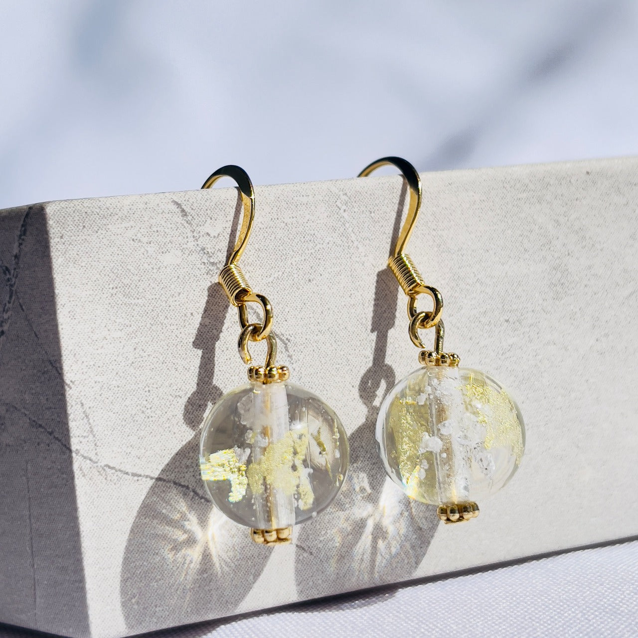 inori ピアス （フック）　金箔入り