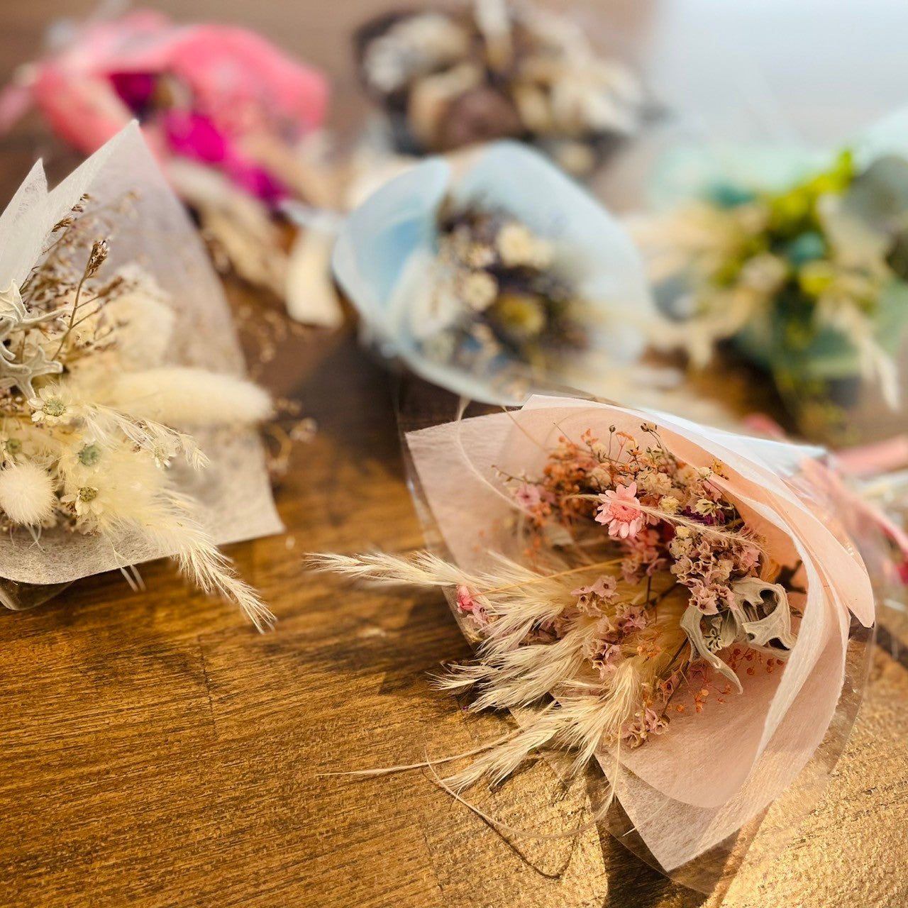 写真とミニフラワー想いが伝わる豪華な組み合わせ・・・