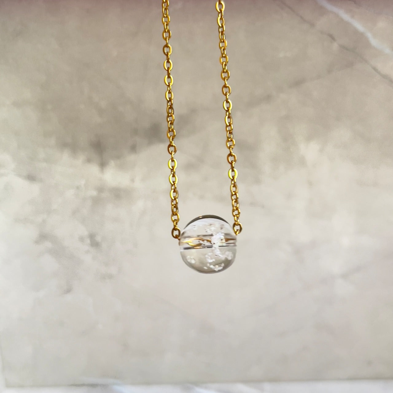 inori 塩珠ネックレス【ゴールド】/【シルバー】ステンレスチェーン