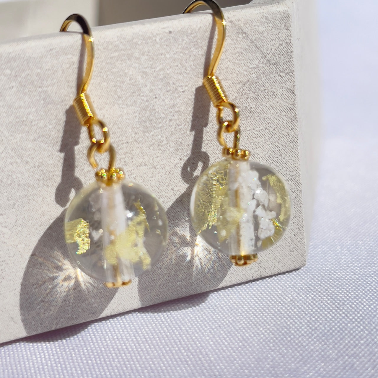 inori ピアス （フック）　金箔入り