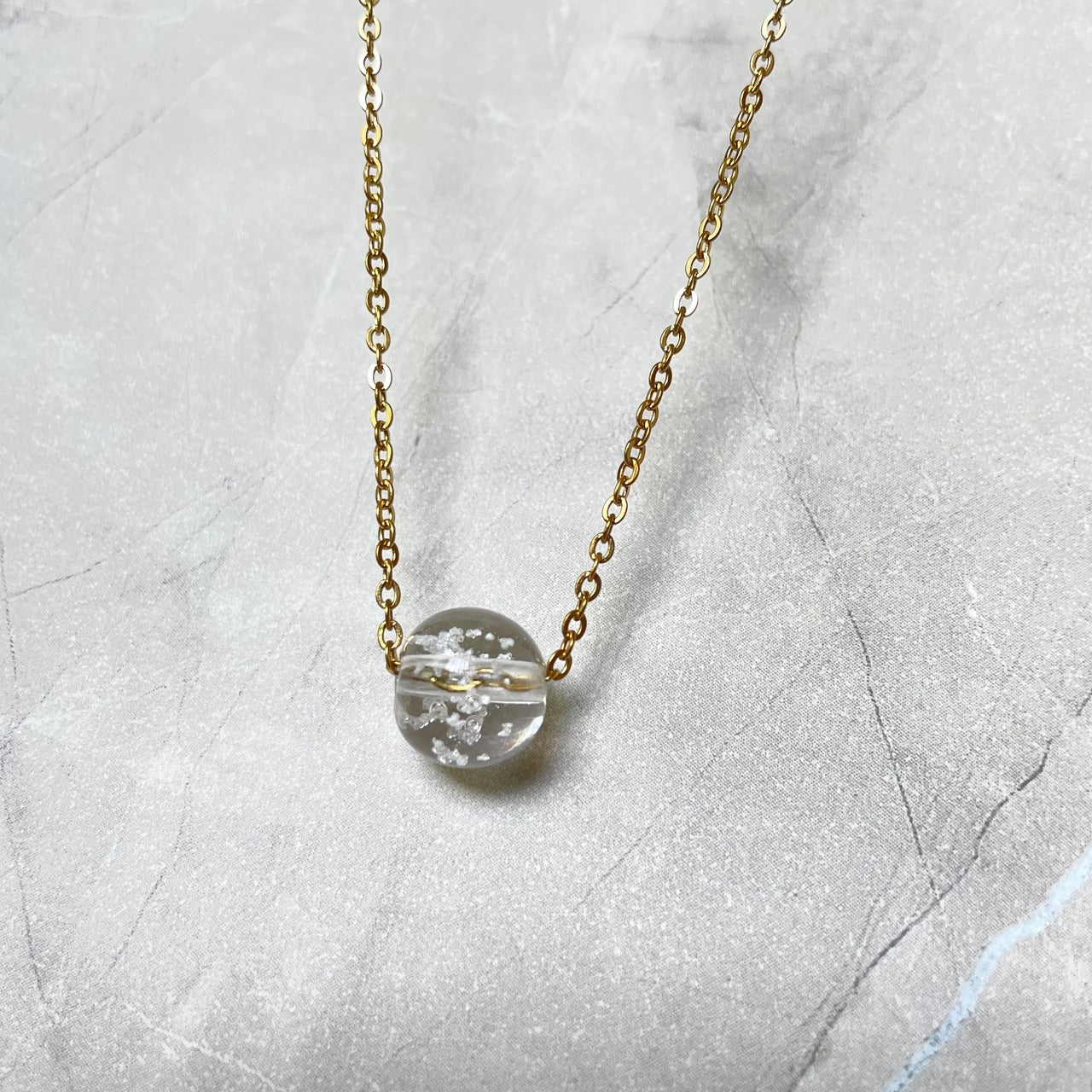 inori 塩珠ネックレス【ゴールド】/【シルバー】ステンレスチェーン