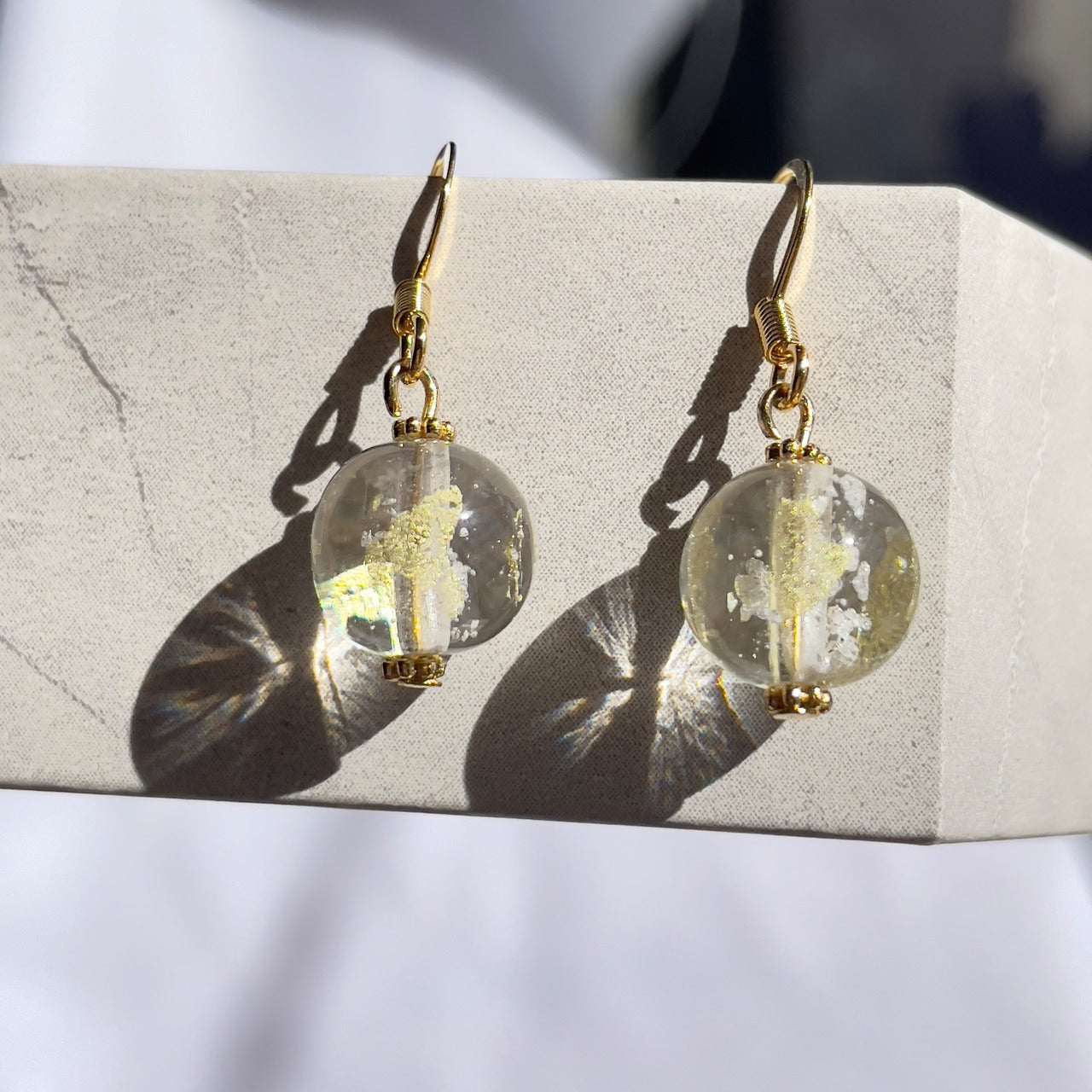 inori ピアス （フック）　金箔入り