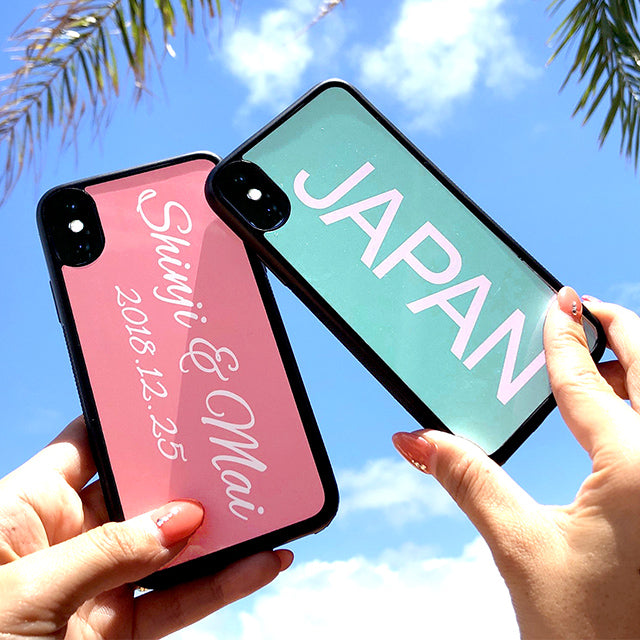 推しカラーで大好評！！スマホケース【iPhone全種対応】【名入れ０円】
